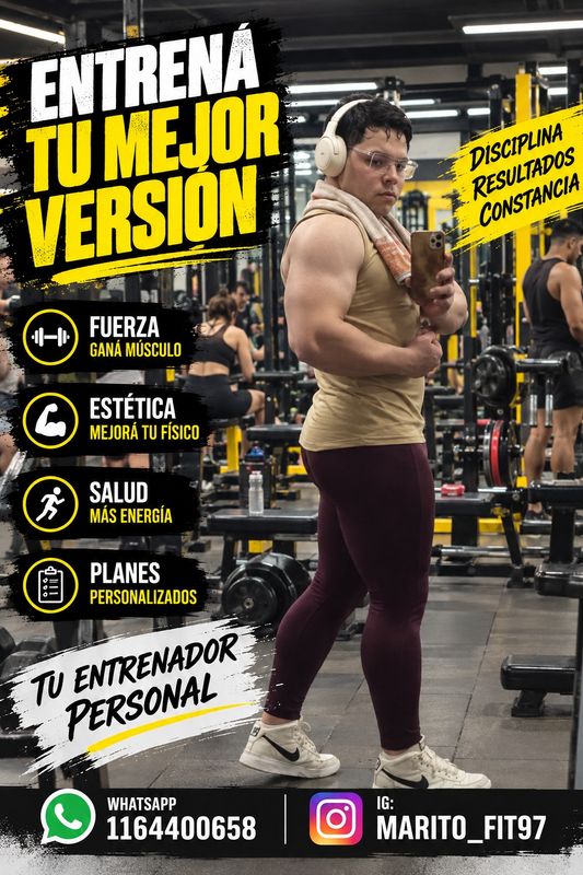 Marito, Personal trainer / entrenador